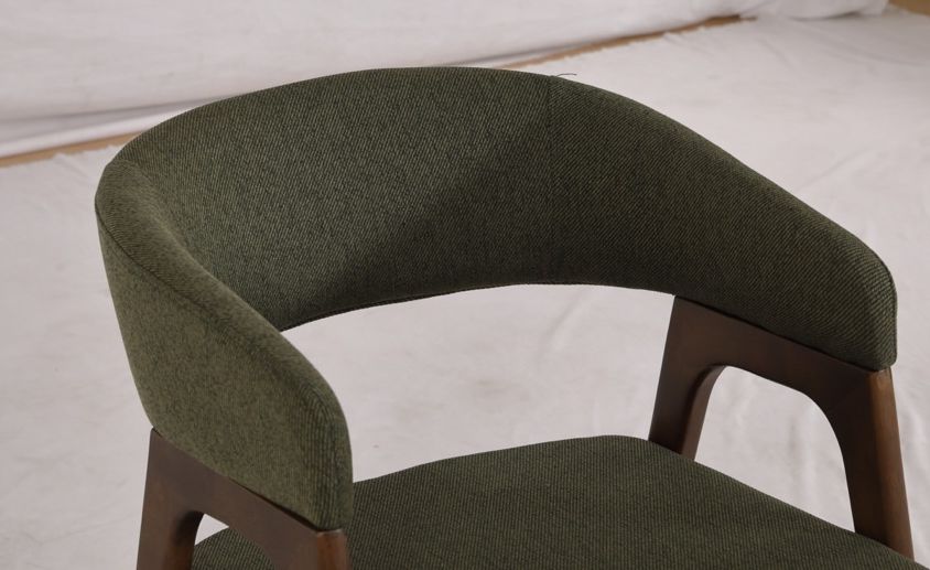 Silla 'Alba'- Nogal/Verde
