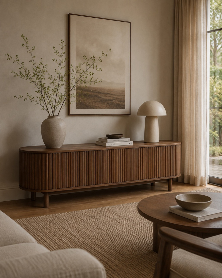 Mueble TV 'Myshult' 160x40cm - Nogal