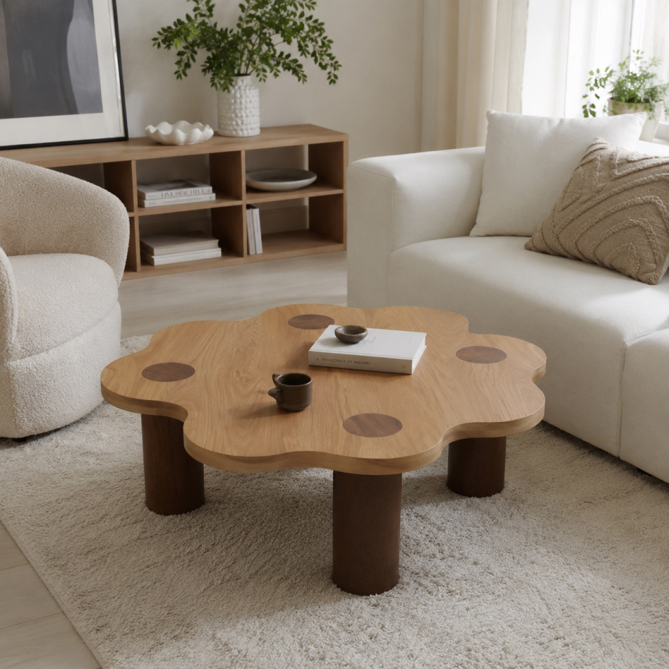 Mesa de centro 'Livora' 107x98cm - Natural